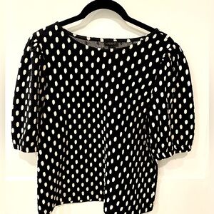 Ann Taylor polka dot shirt! Worn once! Beautiful and soft!